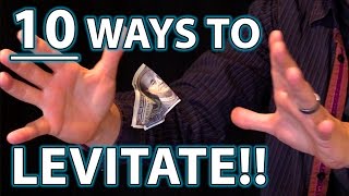 10 Ways to LEVITATE Epic Magic Trick How Tos Revealed [upl. by Eugor]