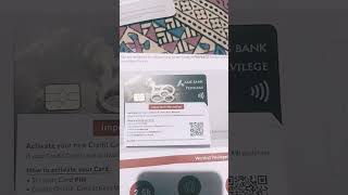 Axis bank privilege credit card  unboxing [upl. by Aviv]