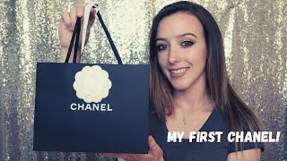 CHANEL CARD HOLDER UNBOXING  MY FIRST CHANEL [upl. by Sudhir]