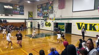 Vacaville Will C Wood vs Fairfield Vanden High School Girls Varsity Basketball 1st Half [upl. by Lenej22]