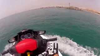 sortie de marina YASMINE HAMMAMET tunisie jet ski seadoo wake pro [upl. by Pilif]