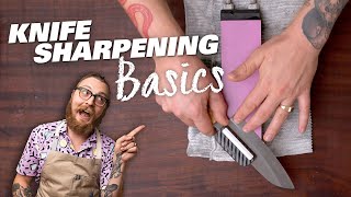 SuperSimple Whetstone Knife Sharpening Techniques [upl. by Anivlem]