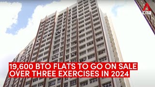 19600 BTO flats to go on sale in 2024 over three exercises [upl. by Ised]