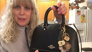 COACH MINI SIERRA SATCHEL F27591What Fits Inside amp Samorga Alma BB Organizer SAMORGA COUPON CODE [upl. by Netsryk420]