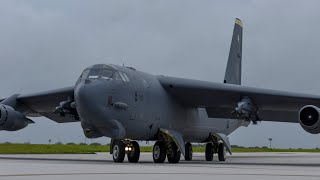 B52 stratofortress in guam take off and landing [upl. by Asaph]