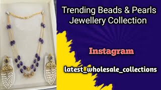 Trending Beads amp Pearls Jewellery Collection trending beautiful beadsjewellerypearls subscribe [upl. by Nosittam235]