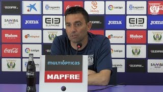 Rueda de prensa de Asier Garitano LeganésLevante [upl. by Nertie170]