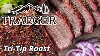 Smoked TriTip Roast Using Traeger Pellet Smoker [upl. by Nordgren]