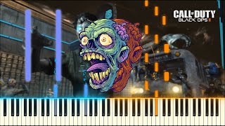 Damned – Call of Duty Zombies Theme  Synthesia Piano Tutorial SampleChunk1000 [upl. by Laefar]