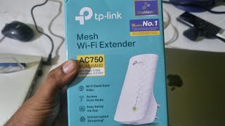 TP link RE200 AC750 WiFi range extender unboxing from Amazon [upl. by Lauro672]