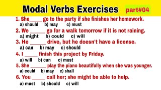 Modal Verbs Exercises  Modal Verb Exam  Modal Verbs Quiz [upl. by Herra283]