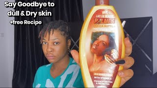 Lait De Beauté Palmes Cocoa Butter  How To Achieve A Neat Caramel  Hot Chocolate Shade dryskin [upl. by Tama524]