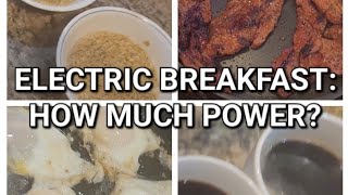 Electric Breakfast How much Power Camping etc [upl. by Leugimsiul]