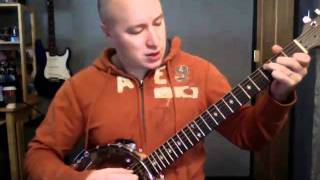 Gold Tone Banjitar Demo with Electric guitar effects Todd Downing [upl. by Ihel864]