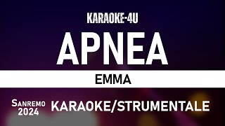 APNEA  Emma karaokestrumentale sanremo2024 [upl. by Mauve829]