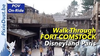 Fort Comstock Walk Through after refurbishment 2017 Disneyland Paris [upl. by Yhprum61]