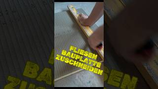 DIYTipps So schneidest du eine Fliesenbauplatte wie ein Profi [upl. by Mutat]