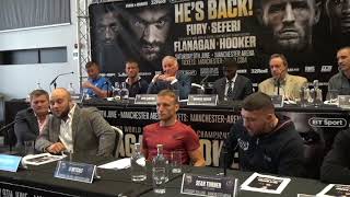 TYSON FURY v SEFER SEFERI  FULL UNDERCARD PRESS CONFERENCE  FLANAGANHOOKER  GORMANTURNER [upl. by Grimbly]