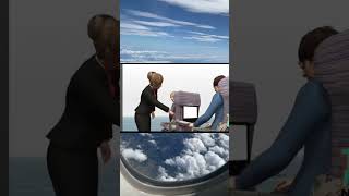 كبرتوا الموضوع يا شباب 🤔😅 سفر سياحة travel traveladvice flight flights fly flightattendant [upl. by Tenej]