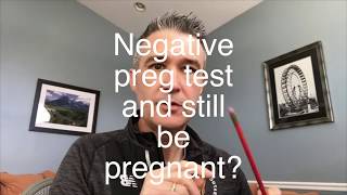 can you have a negative pregnancy test and still be pregnant [upl. by Newg912]