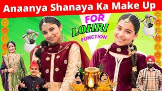 Anaanya amp Shanaya Ka Make Up For Lohri Function  RS 1313 VLOGS  Ramneek Singh 1313 [upl. by Lourie]