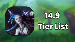 Tier List for patch 149  League of Legends [upl. by Atina5]