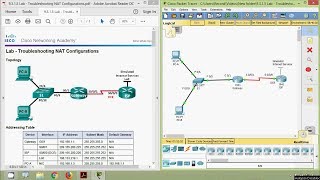 9315 Lab  Troubleshooting NAT Configurations [upl. by Elinet]