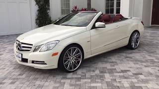 2012 Mercedes Benz E350 Cabriolet Review and Test Drive by Bill Auto Europa Naples [upl. by Retse]