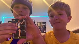 4 packs of2024 footy stars afl cards opening Can we hit something big [upl. by Jac]