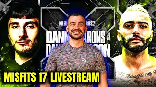 MISFITS 17 Livestream HSTIKKYTOKKY vs GEORGE FENSOM Shaun Jones Fight Companion [upl. by Fachini]