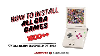 How to Install Every Gameboy Advance Game on Modern Retro Handhelds in Minutes 🎮✨ [upl. by Mehcanem]