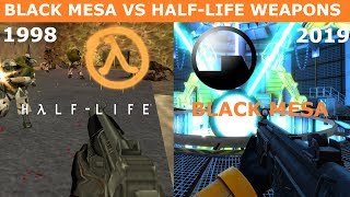 Black Mesa 2019 vs Original HalfLife Weapons Comparison SideBySide [upl. by Dannie]