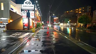 4K・ Saitama Toda in a rainy night・4K HDR [upl. by Bertie]