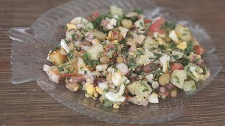 salade au poulpe tunisienne سلاطة قرنيط تونسية [upl. by Natek]