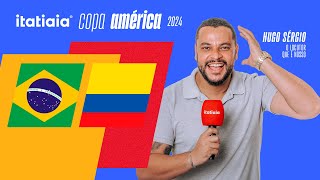 BRASIL X COLÔMBIA AO VIVO NA ITATIAIA  REACT DA COPA AMÉRICA 2024 [upl. by Ernst548]