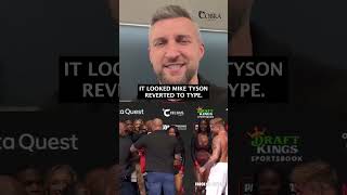 Carl Froch REACTS to Mike Tyson slapping Jake Paul at weigh in [upl. by Yewed]