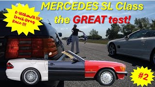 Mercedes SL class the GREAT test Part 2 Three generations of cars compared by one team [upl. by Ellehcrad]