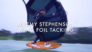 Jeremy Stephenson wingfoil gybing and tacking [upl. by Lori]