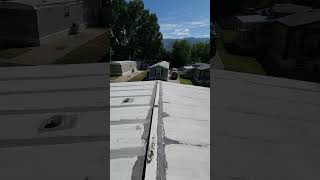 Bad Metal Roof on Mobile Home  Metal Roof Replacement when Mobile Home Flipping [upl. by Mokas]