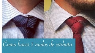 Como hacer 3 nudos de corbata  JrStyle [upl. by Abner]