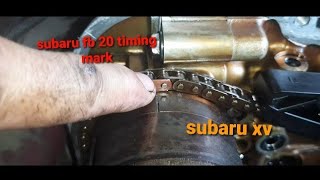 subaru xvfb20 engine timing mark [upl. by Tillion120]