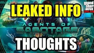 GTA Onlines Agents of Sabotage DLC LEAKED Details amp My Honest Thoughts [upl. by Millisent50]