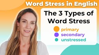 The 3 Types of Word Stress  English Pronunciation [upl. by Auria]