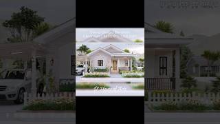 Exterior DesignElevations  4 Bedroom  96 SQM  1033 SQFT  Bungalow House Design Shorts house [upl. by Mahalia]