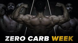 CARB DEPLETION WEEK  FULL WORKOUT amp DIET [upl. by Nymsaj909]