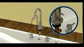 Bélanger H2flo® Roman Bathtub Faucet Installation [upl. by Ydnih]