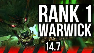 WARWICK vs VAYNE TOP  Rank 1 Warwick Comeback 400 games  TR Challenger  147 [upl. by Allimrac]