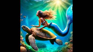 Ocean Symphony A Mermaids Dance with a Turtle [upl. by Irrem]