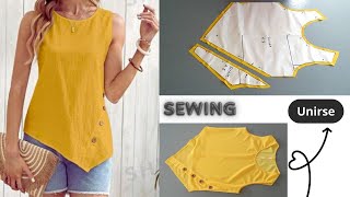 Ahora es más sencillo y práctico diseñar y coser blusas frescas de verano [upl. by Saidee]