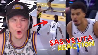 Reacting to Spurs vs Jazz Regular Season Game [upl. by Allemahs930]